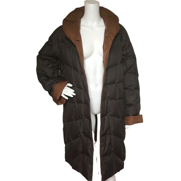 Vintage Schneiders Salzburg Coat Reversible Down Filled Sz 10 - Picture 10 of 16